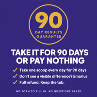 90-day results guarantee - take it for 90 days or pay nothing